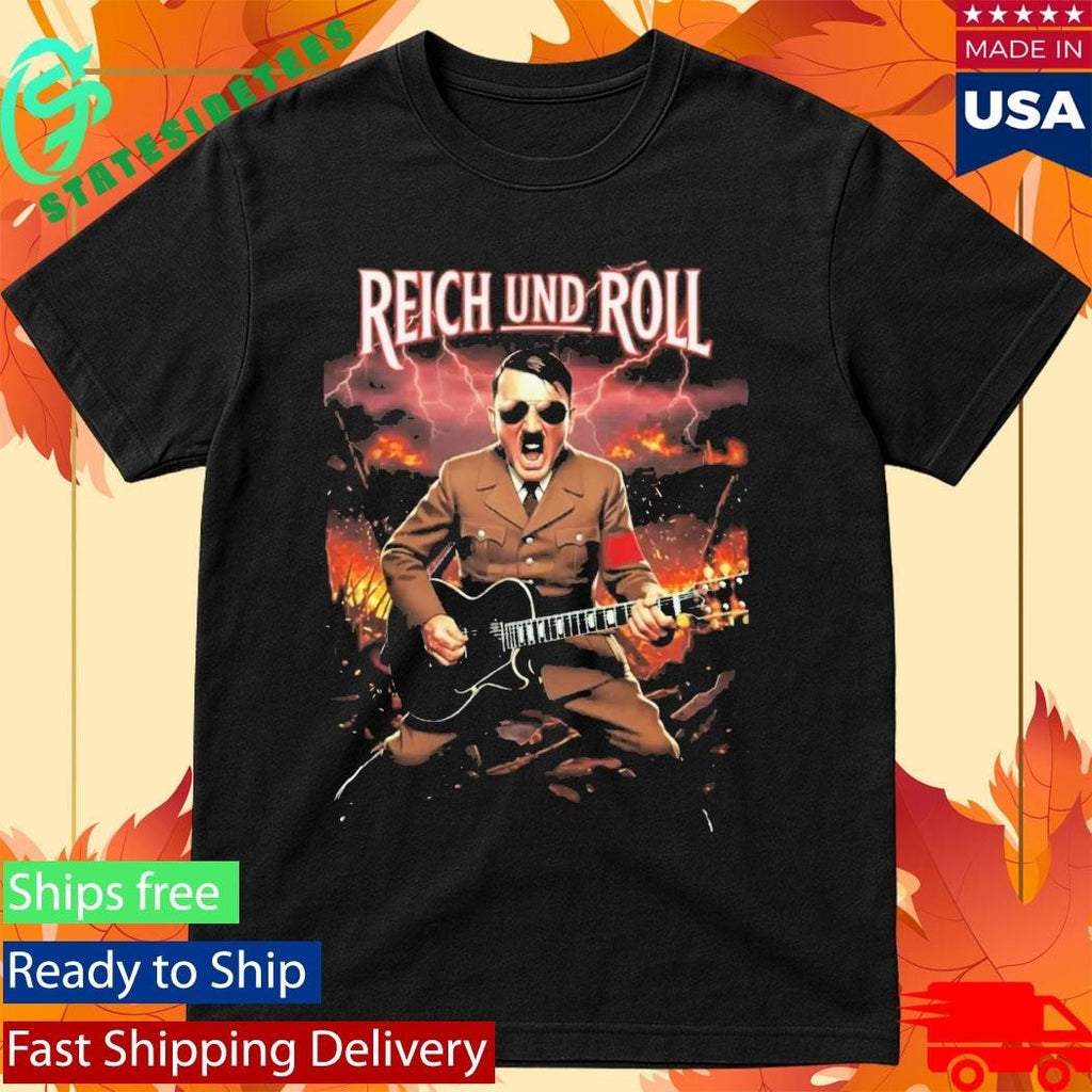 Adolf Hitler Reich Und Roll Shirt Unisex , , , Long Sleeve Tee
