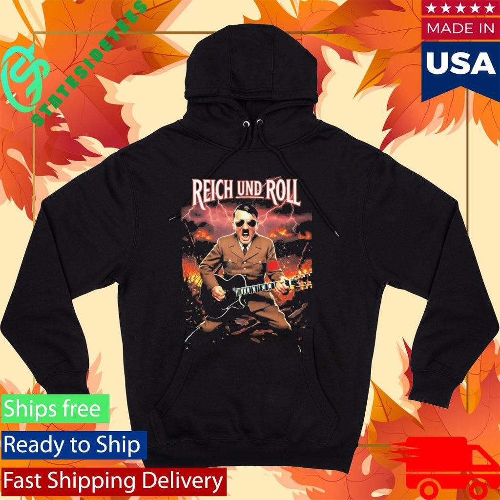 Adolf Hitler Reich Und Roll Shirt Unisex , , , Long Sleeve Tee
