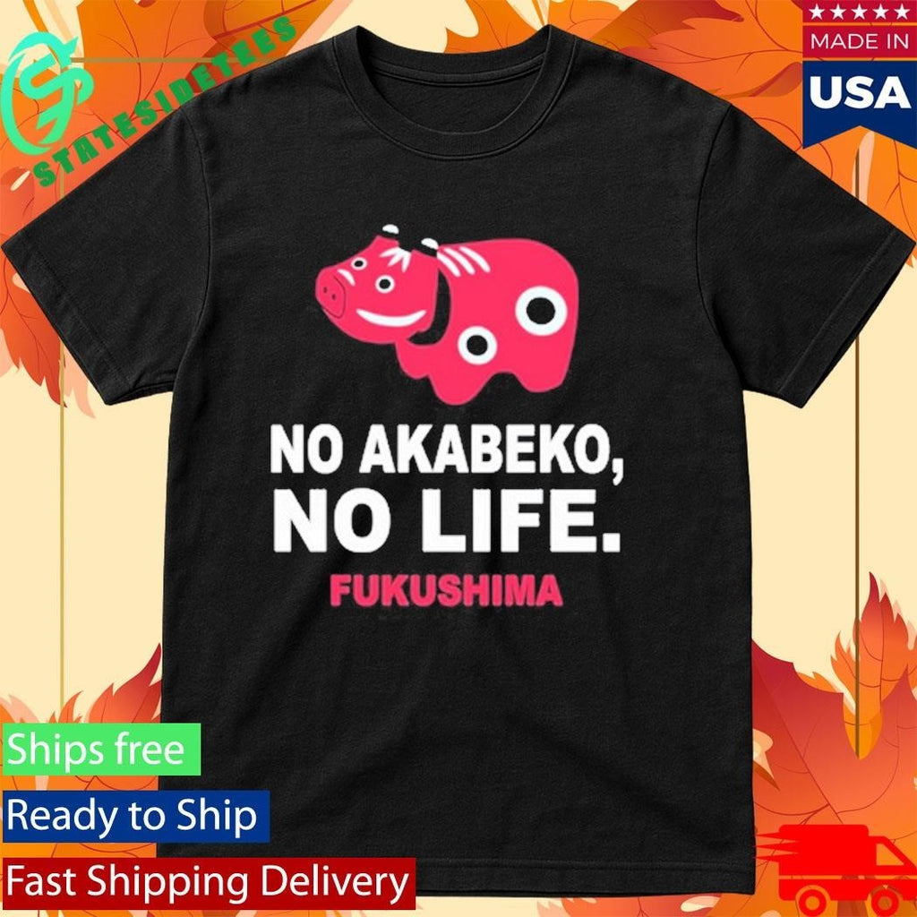 Aizu Story No Akabeko No Life Fukushima Shirt Unisex , , , Long Sleeve Tee