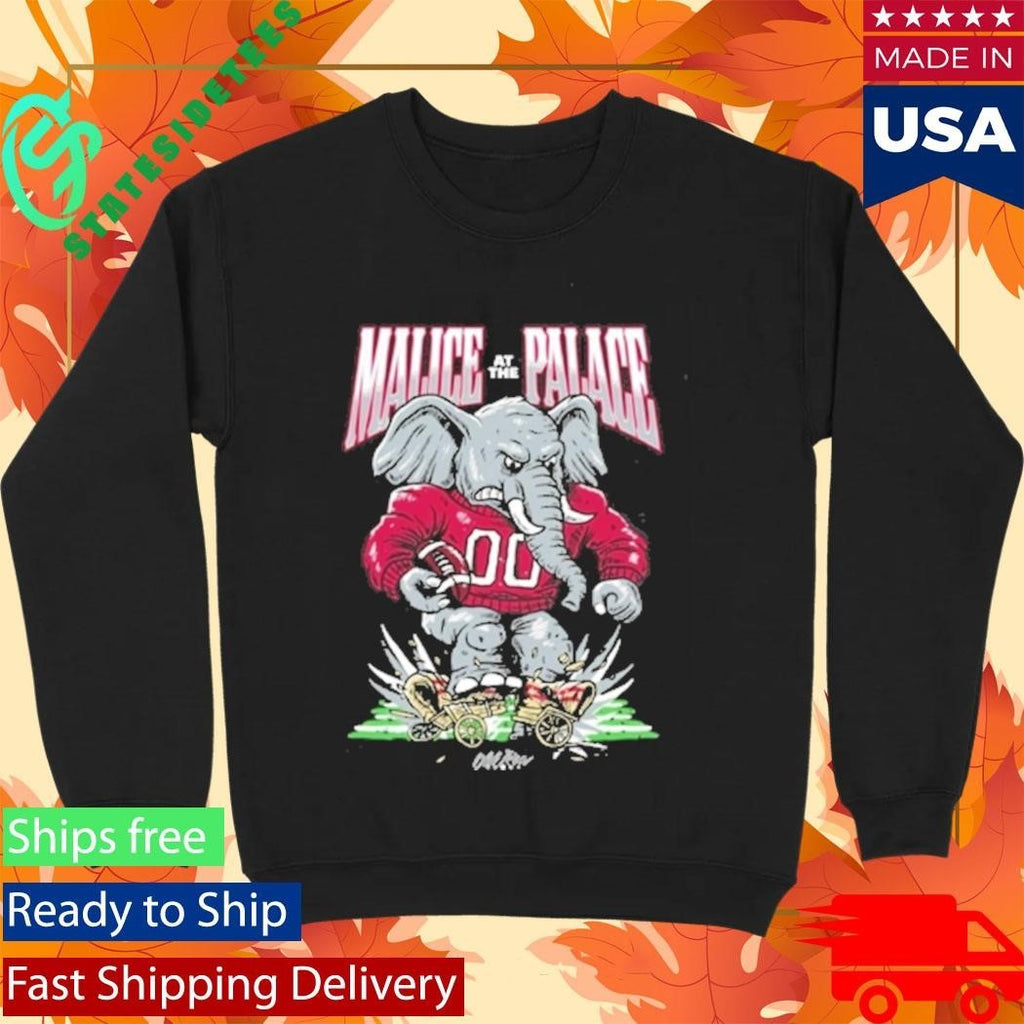 Alabama Rose Bowl Malice At The Palace Elephant Shirt Unisex , , , Long Sleeve Tee