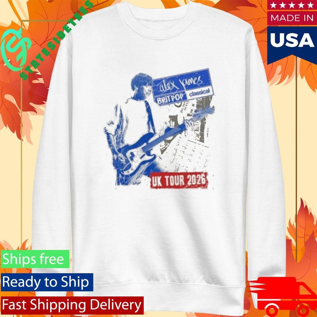 Alex James Britpop Classical Tour 2026 Shirt Unisex , , , Long Sleeve Tee