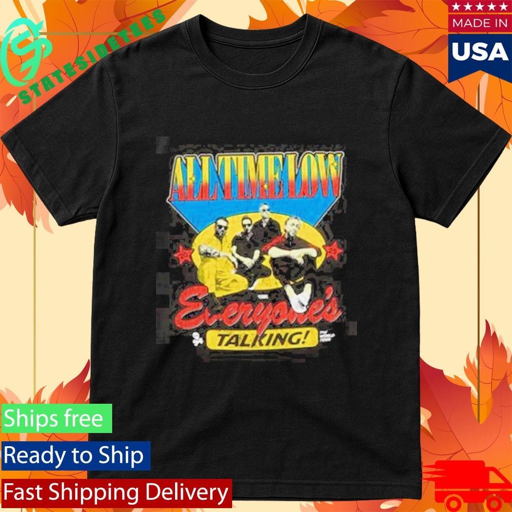 All Time Low Everyones Talking Na Dateback Unisex , , , Long Sleeve Tee