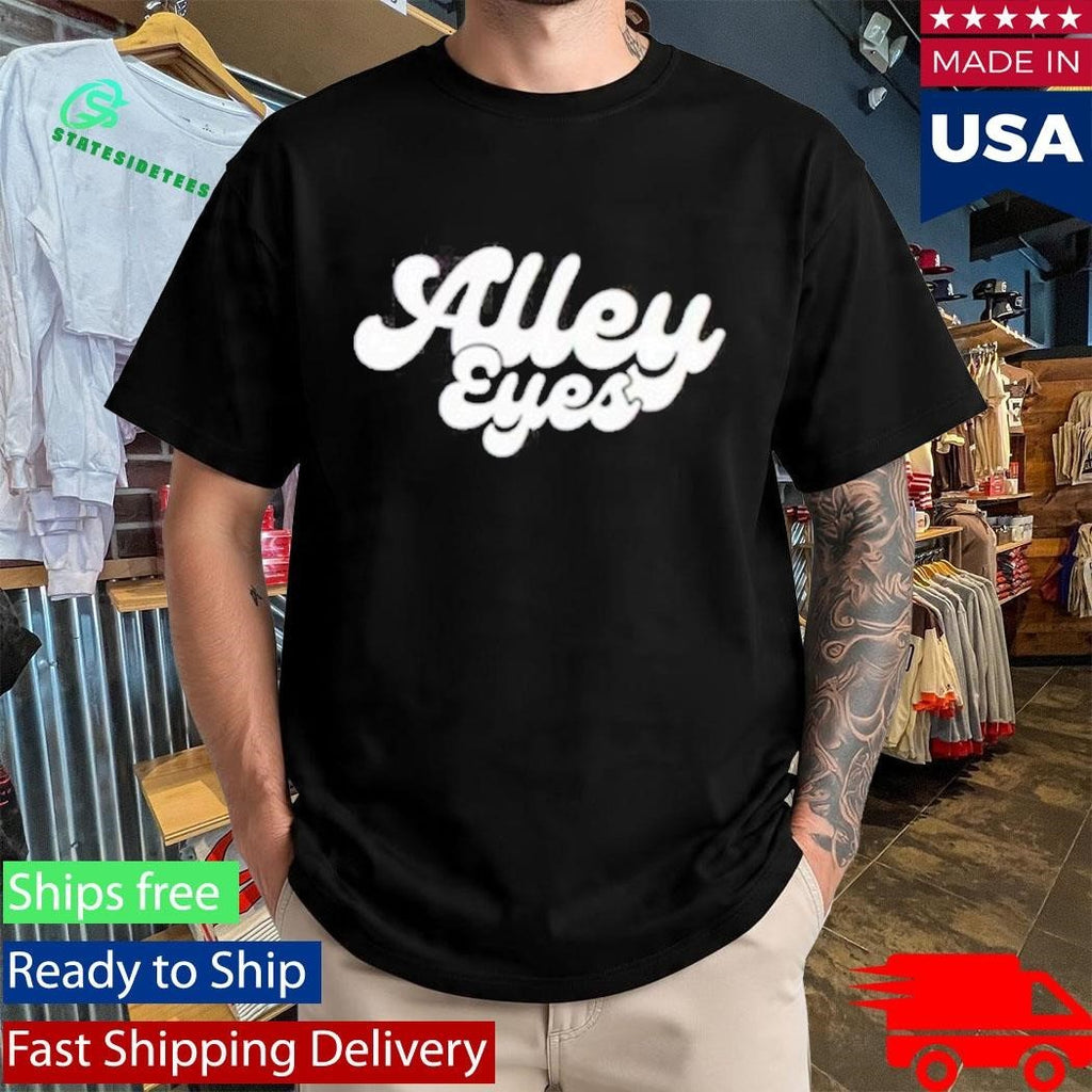 Alley Eyes Black Logo Shirt Unisex , , , Long Sleeve Tee