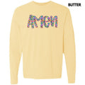 Amen Ditzy Florals Long Sleeve Comfort Colors 'NLB' T-Shirts