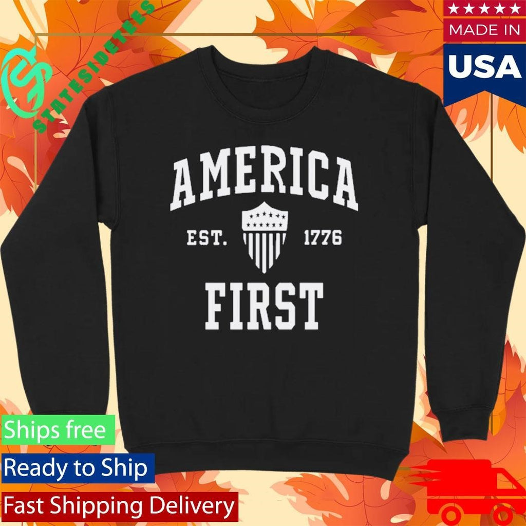 America First Collegiate Shirt Unisex , , , Long Sleeve Tee