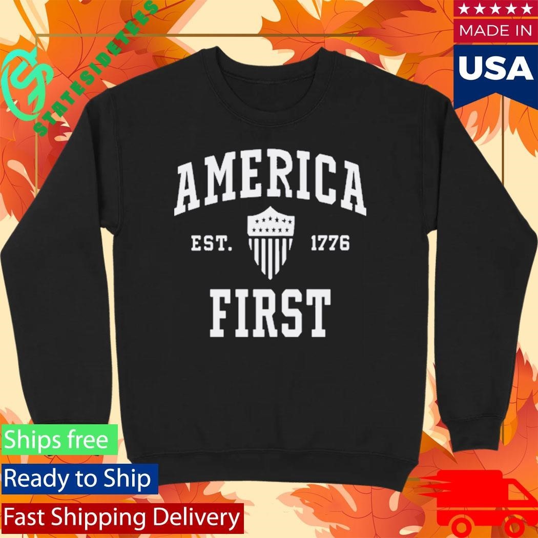America First Collegiate Shirt Unisex , , , Long Sleeve Tee