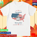 America First “I Am America” Unisex , , , Long Sleeve Tee