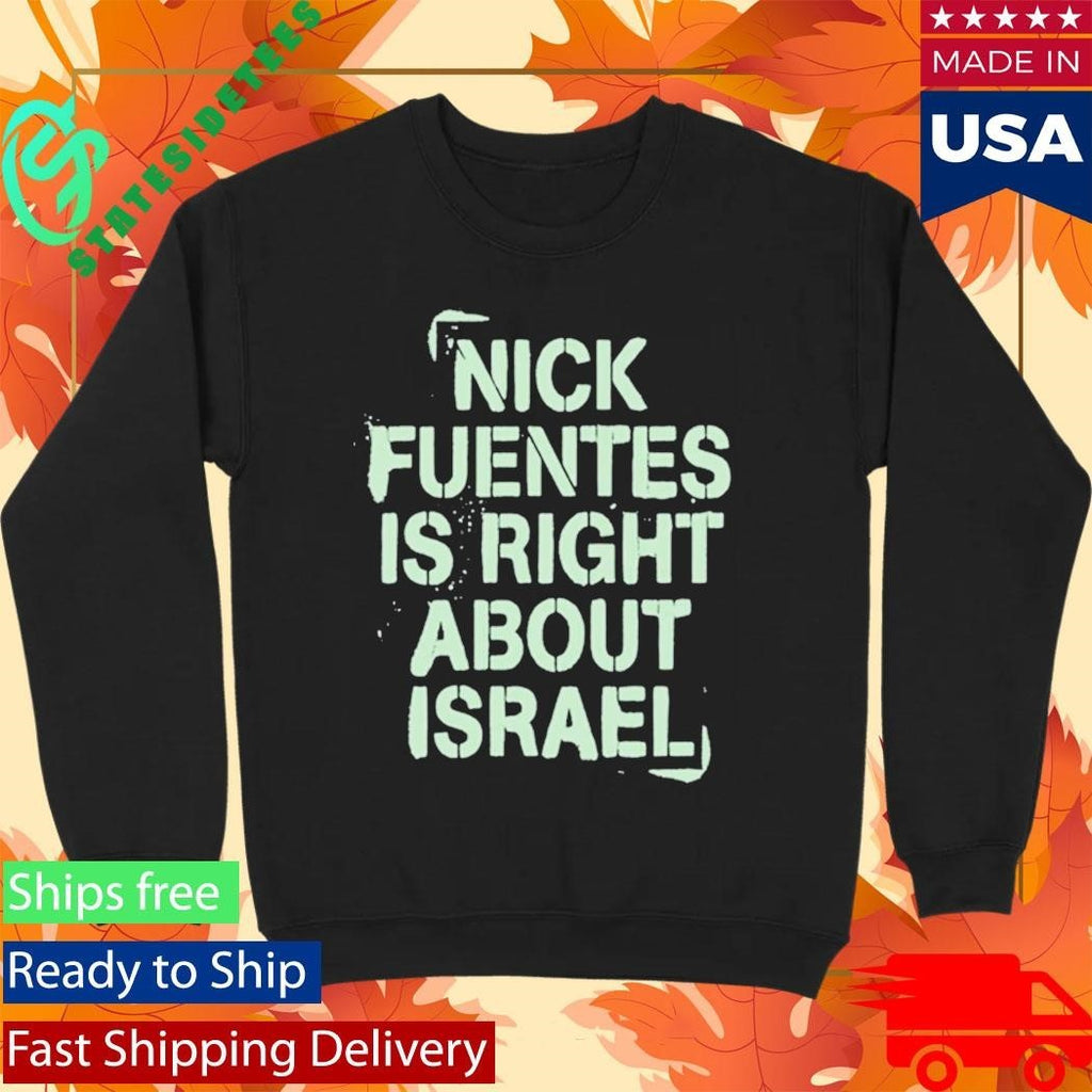 America First Right About Israel BLACK Shirt Unisex , , , Long Sleeve Tee