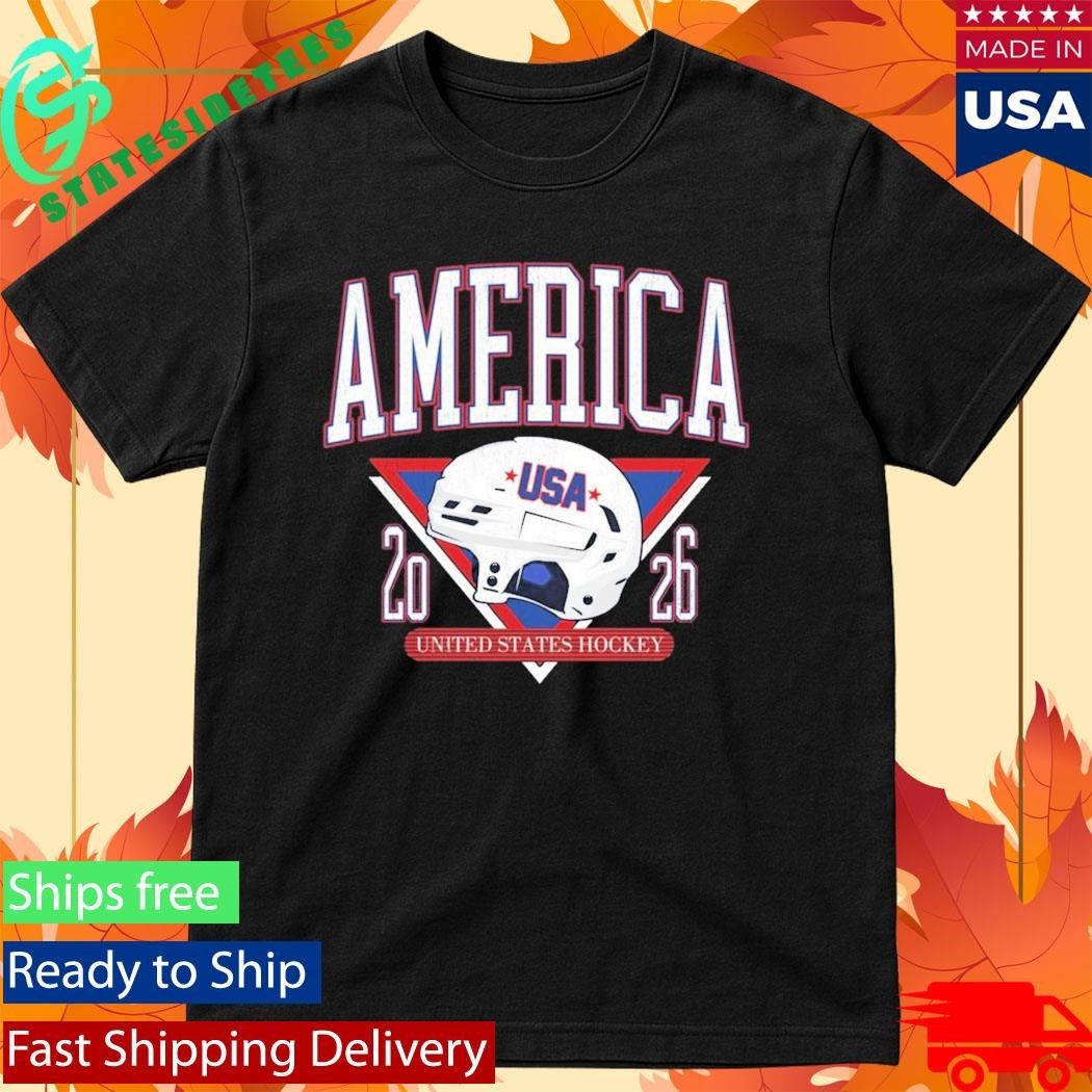 America United States Hockey Helmet Usa 2026 Shirt Unisex , , , Long Sleeve Tee