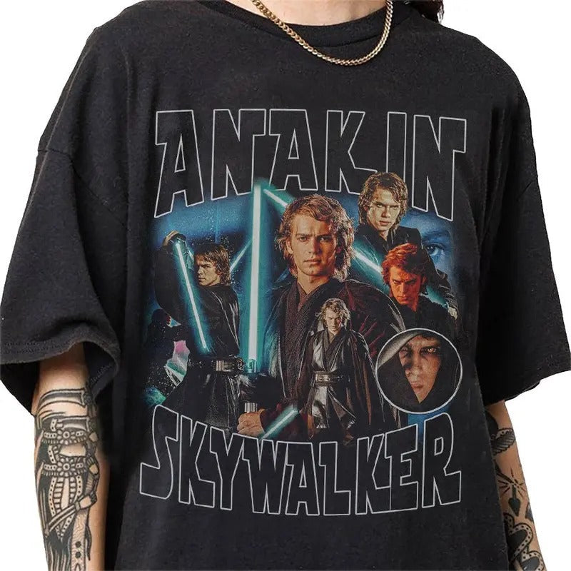 Anakin Skywalker 90s Vintage Bootleg Classic Retro T-Shirts