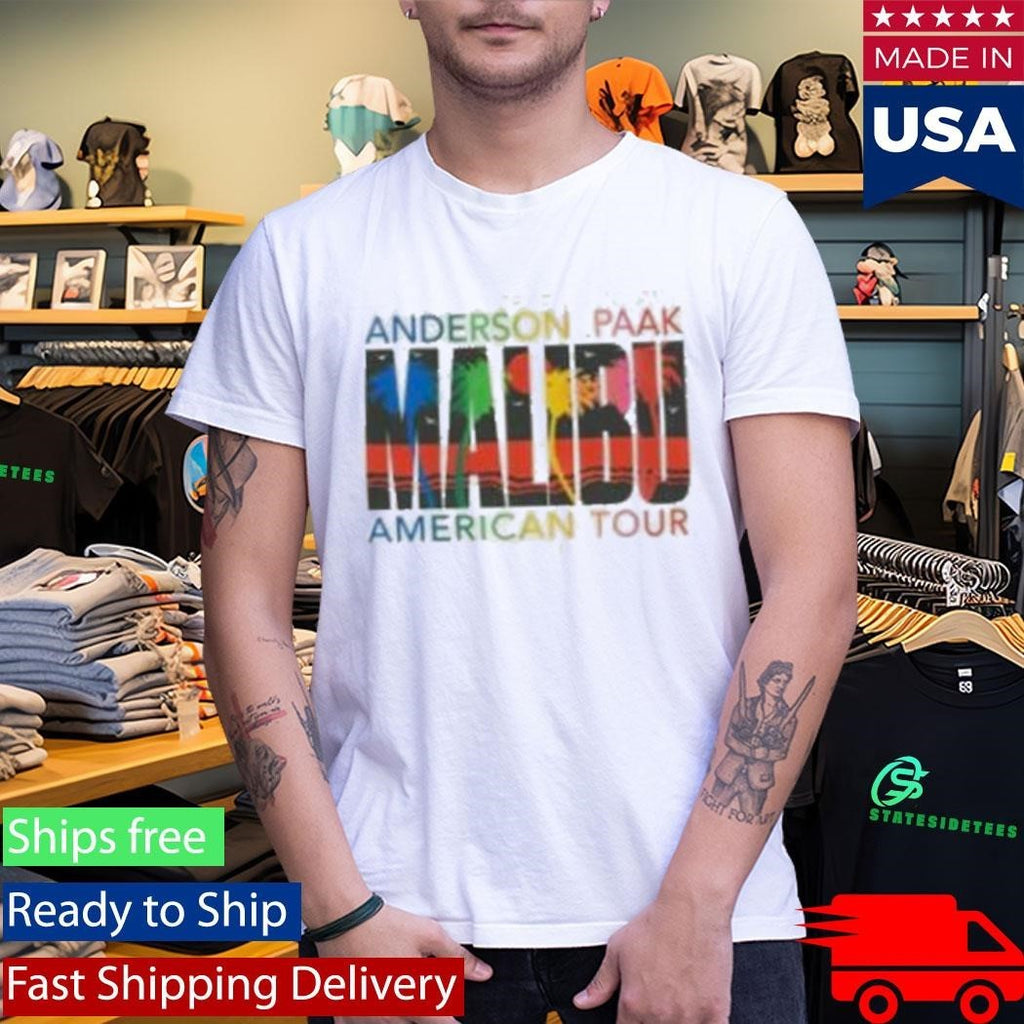 Anderson Paak Malibu American Tour Shirt Unisex , , , Long Sleeve Tee