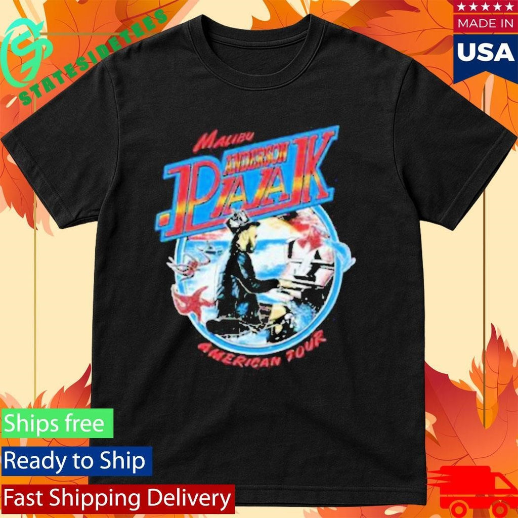 Anderson Paak Malibu Badge Tour Youth Shirt Unisex , , , Long Sleeve Tee