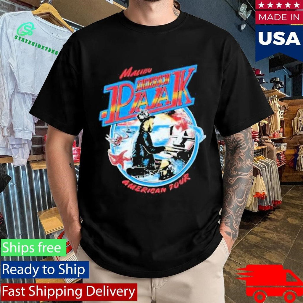 Anderson Paak Malibu Badge Tour Youth Shirt Unisex , , , Long Sleeve Tee