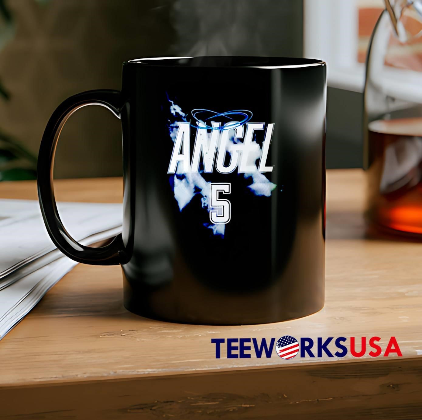 Angel 5 Sporty Graphic Style Tee Shirt
