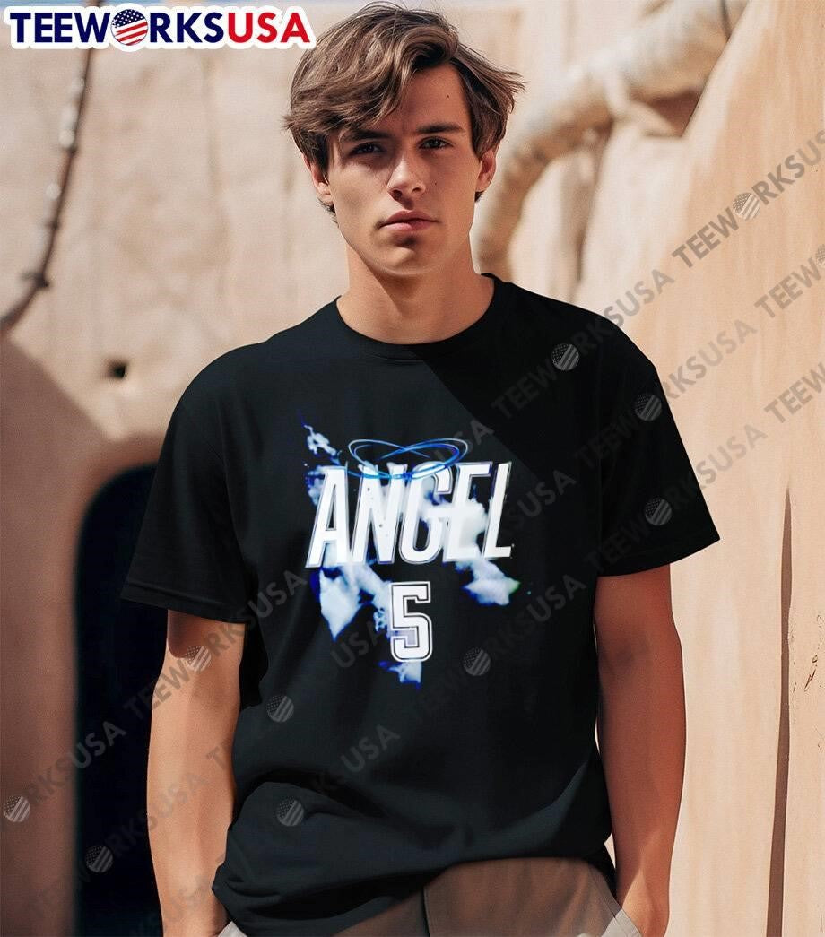 Angel 5 Sporty Graphic Style Tee Shirt