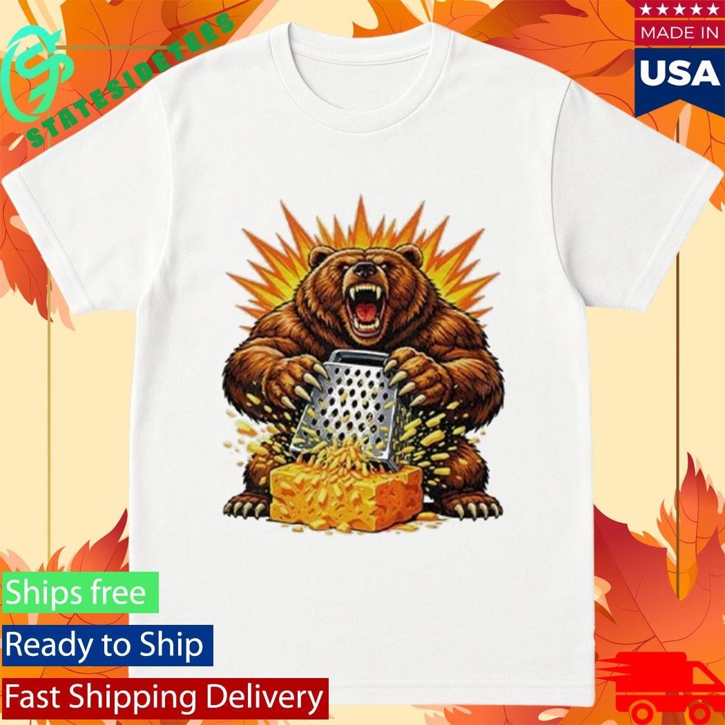 Angry Bear Grating Cheese Grater Hater Shirt Unisex , , , Long Sleeve Tee
