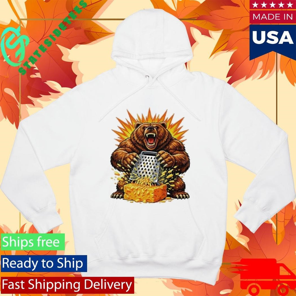 Angry Bear Grating Cheese Grater Hater Shirt Unisex , , , Long Sleeve Tee