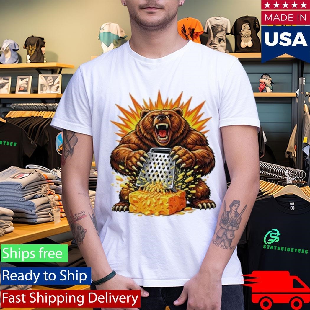 Angry Bear Grating Cheese Grater Hater Shirt Unisex , , , Long Sleeve Tee