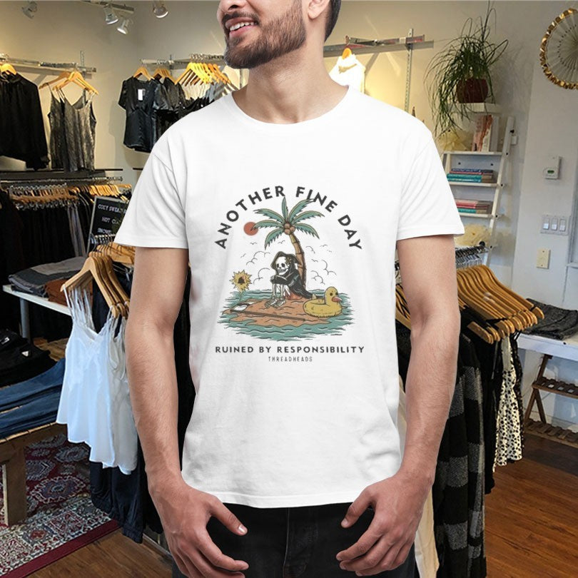 Another Fine Day Ruined By Responsibility Unisex , , , Long Sleeve Tee