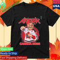 Anthrax Canada 2026 Tour Merch Tee No Man Mascot Canada Hockey Player Art Elbows Up