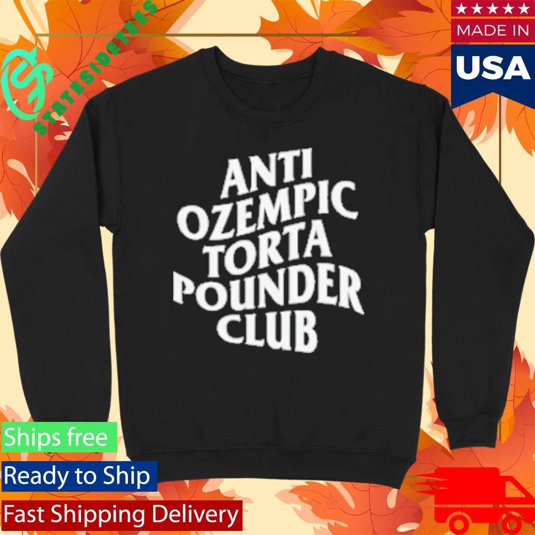 Anti Ozempic Torta Pounder Club Unisex , , , Long Sleeve Tee