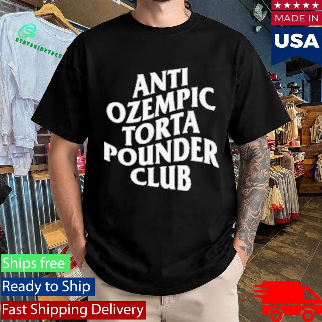 Anti Ozempic Torta Pounder Club Unisex , , , Long Sleeve Tee