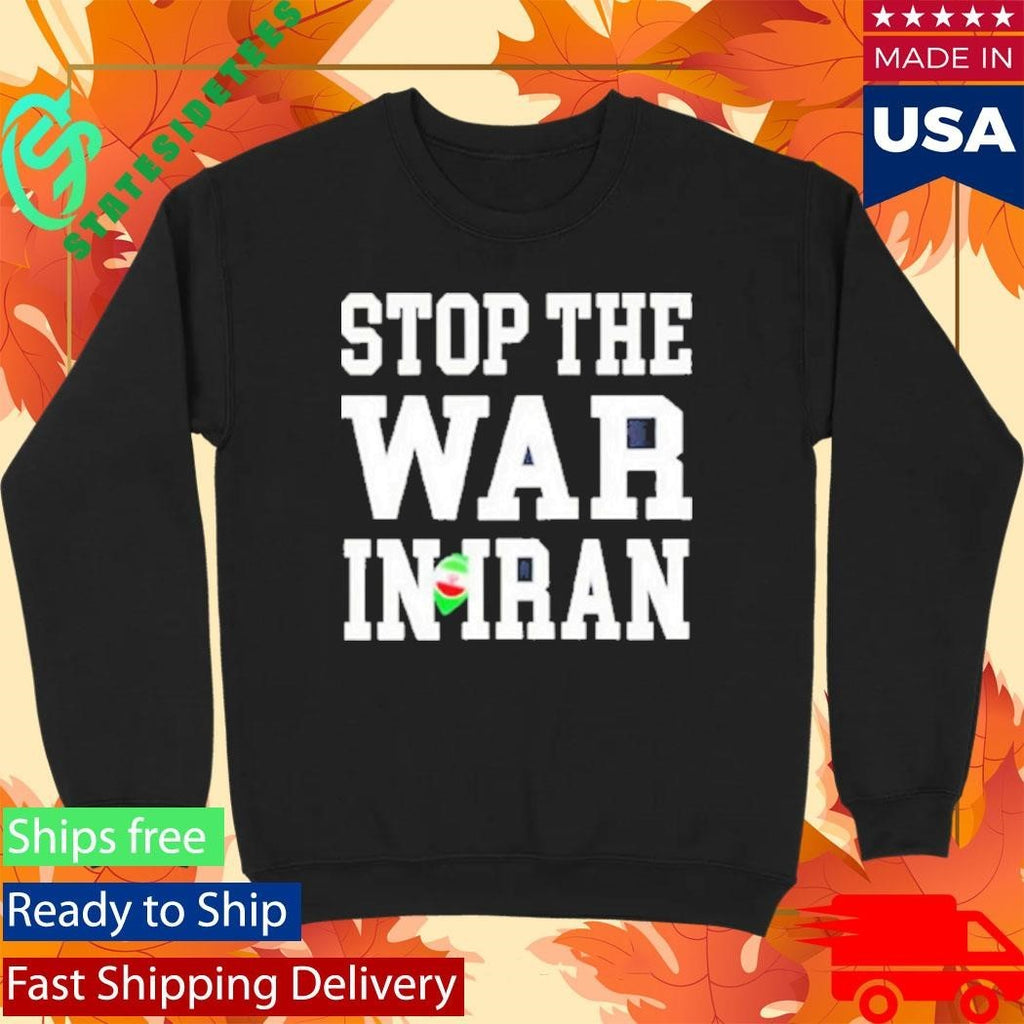 Anti War Peace Stop The War In Iran 2026 Shirt Unisex , , , Long Sleeve Tee