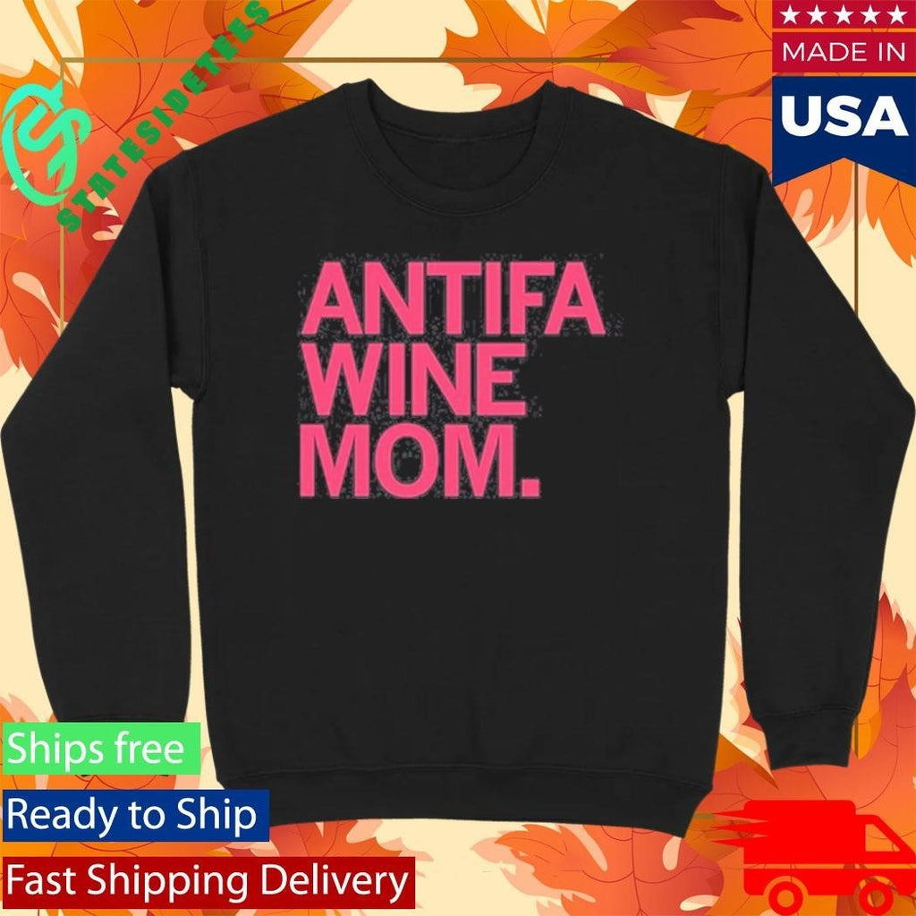 Antifa Wine Mom Shirt Unisex , , , Long Sleeve Tee