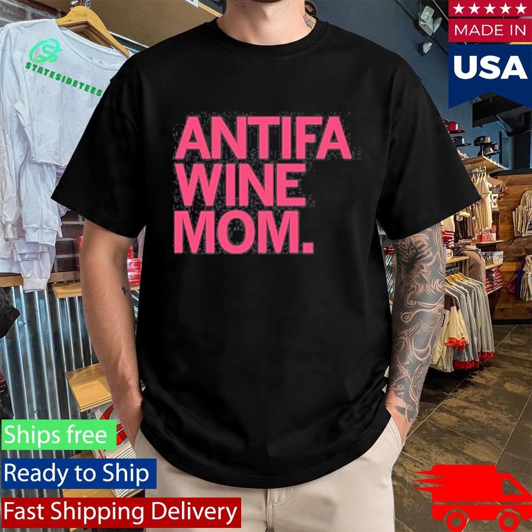 Antifa Wine Mom Shirt Unisex , , , Long Sleeve Tee