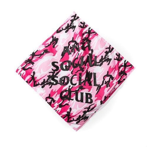 Antisocial Social Club Pink Camo Bandana (ASSJ004) One Size T-Shirts