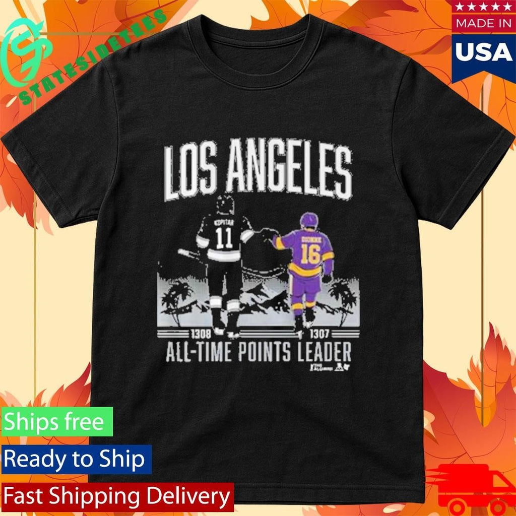 Anze Kopitar and Marcel Dionne Los Angeles All Time Points Leader Shirt Unisex , , , Long Sleeve Tee