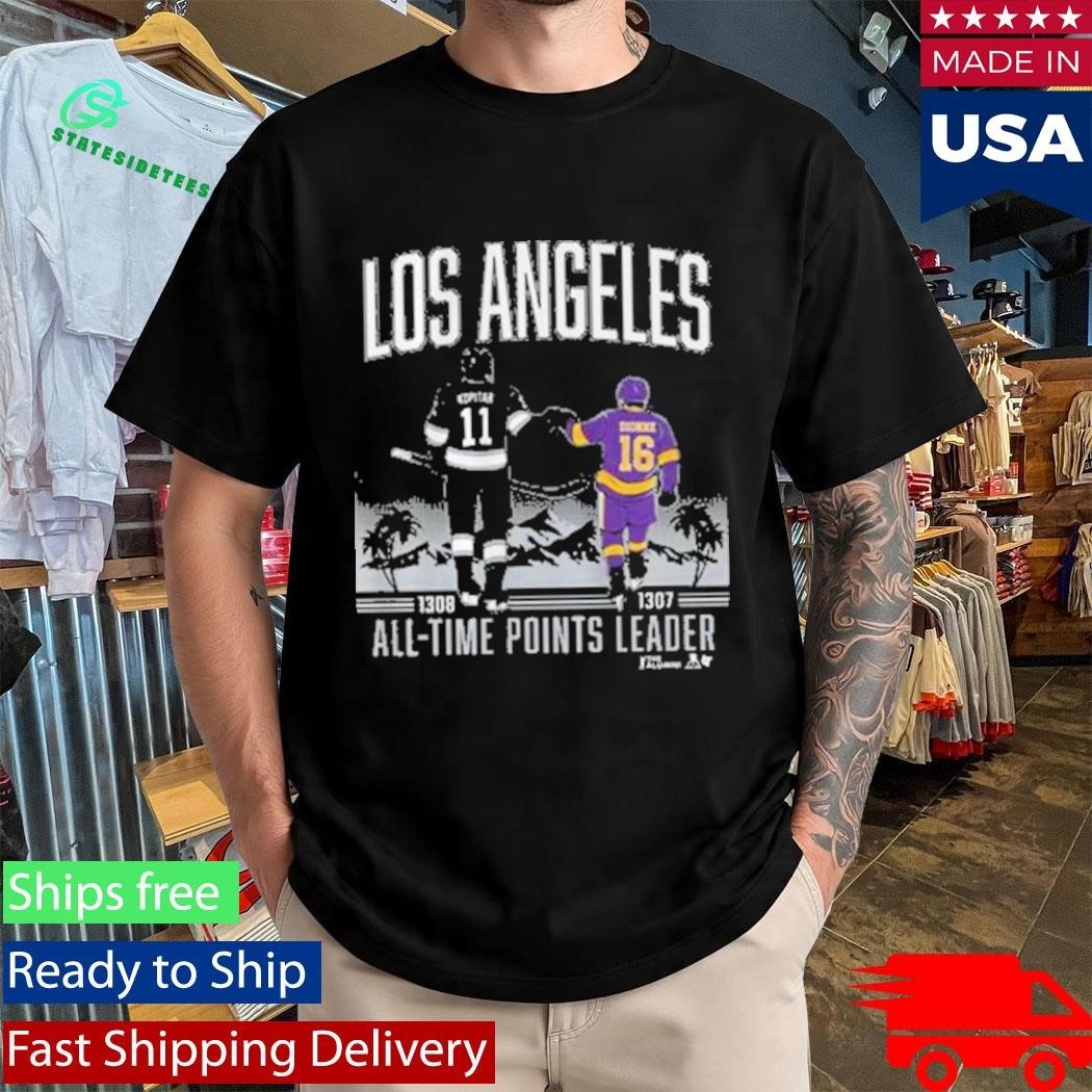 Anze Kopitar and Marcel Dionne Los Angeles All Time Points Leader Shirt Unisex , , , Long Sleeve Tee