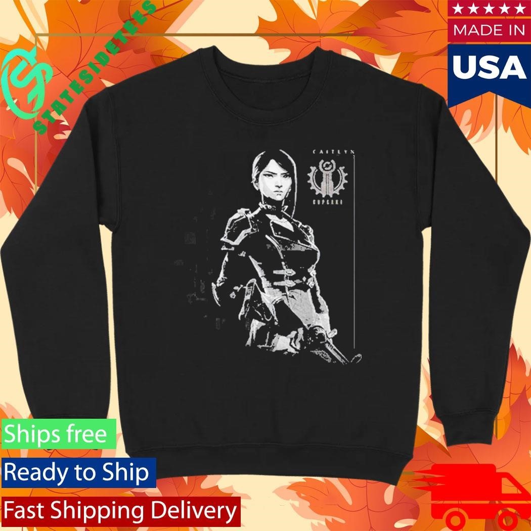 Arcane Caitlyn Cupake Shirt Unisex , , , Long Sleeve Tee