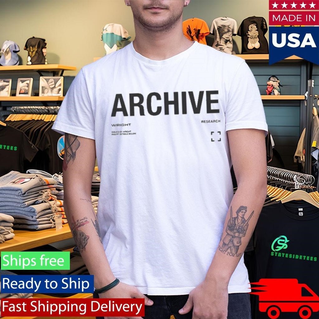 Archive Wright Research Shirt Unisex , , , Long Sleeve Tee