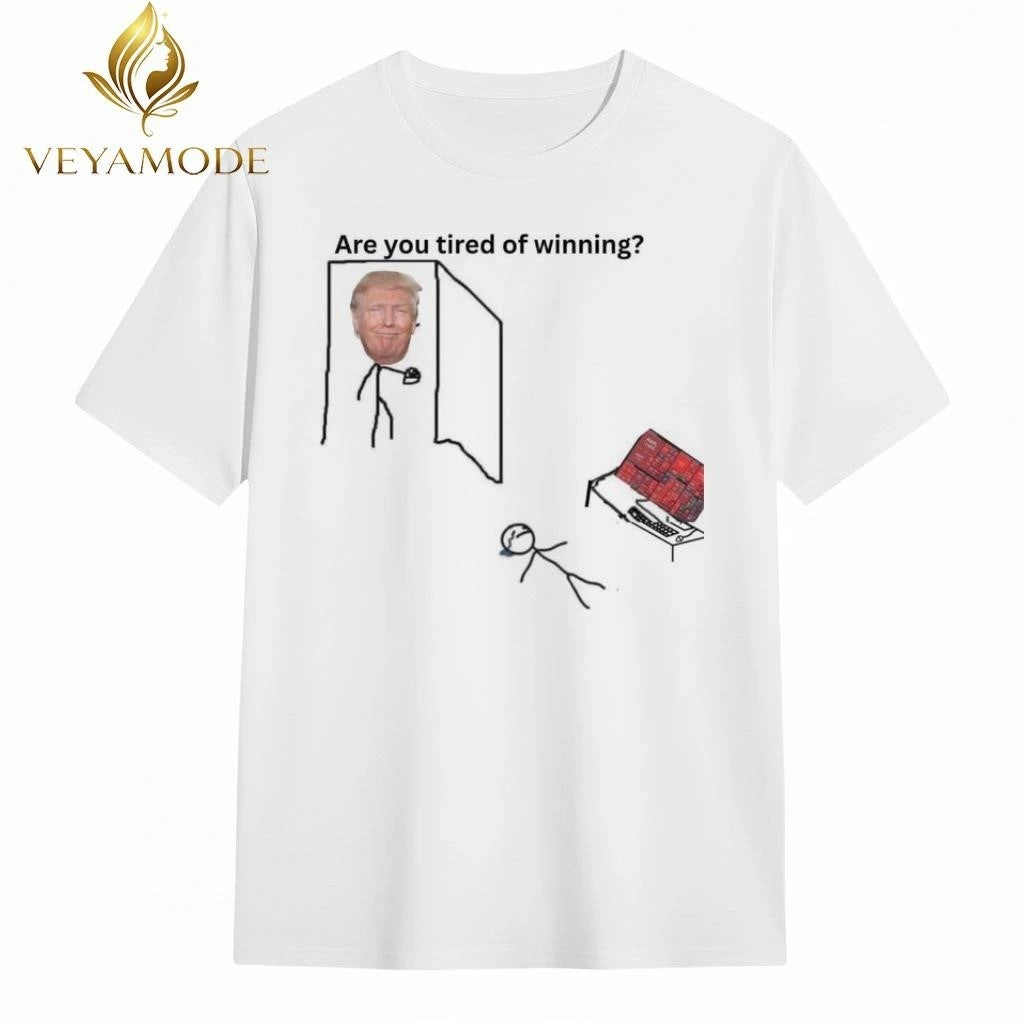 Are you tired of winning Trump stock tee Unisex , , , Long Sleeve Tee