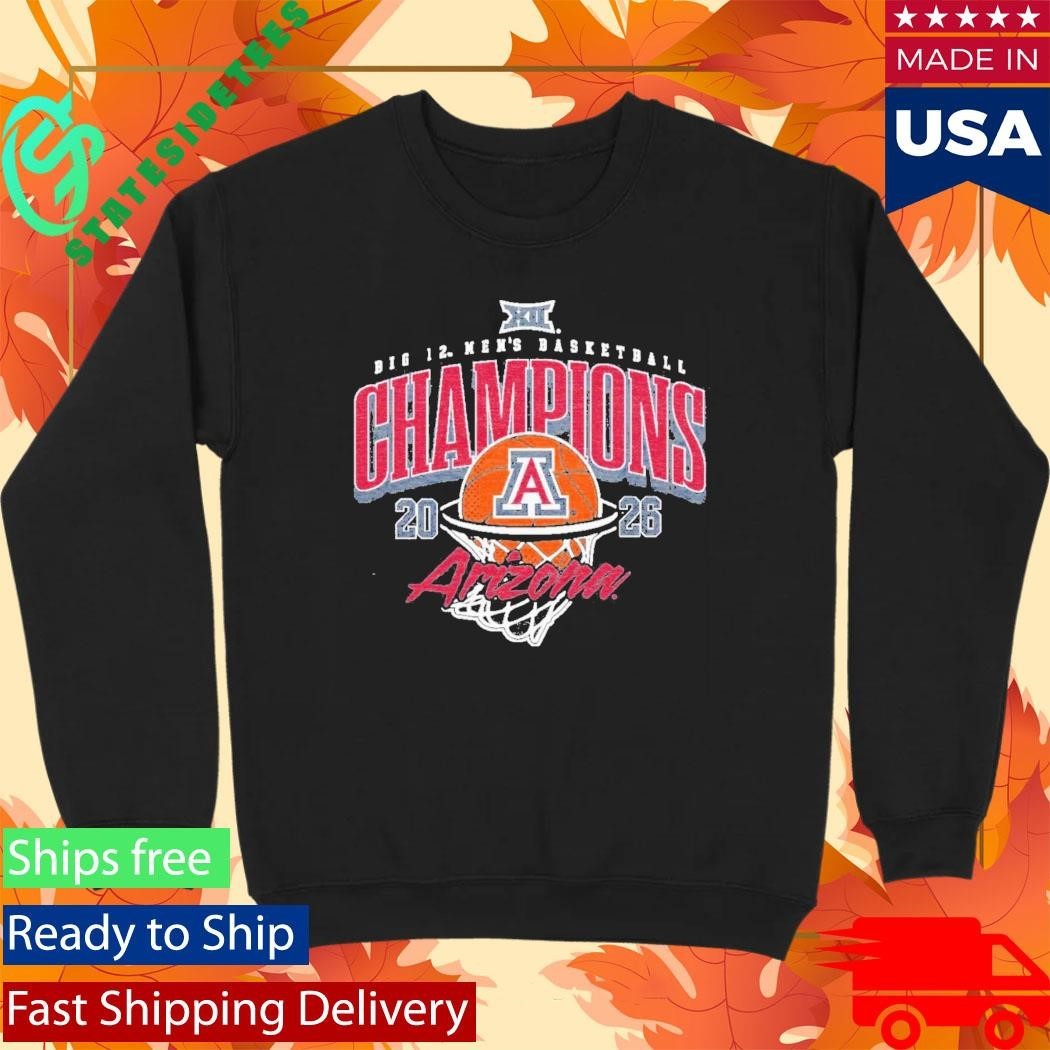 Arizona Mens Big 12 Tournament Champs 2026 Shirt Unisex , , , Long Sleeve Tee