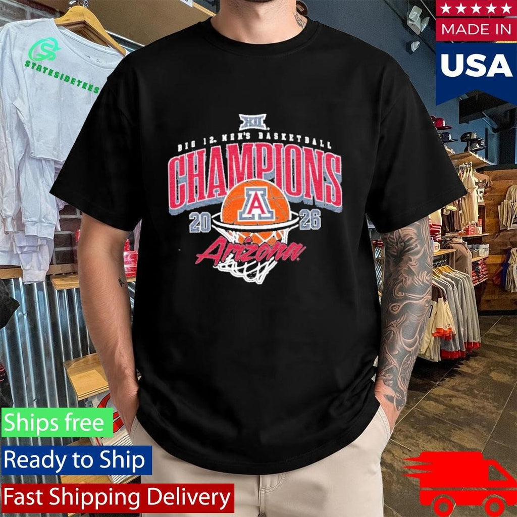 Arizona Mens Big 12 Tournament Champs 2026 Shirt Unisex , , , Long Sleeve Tee