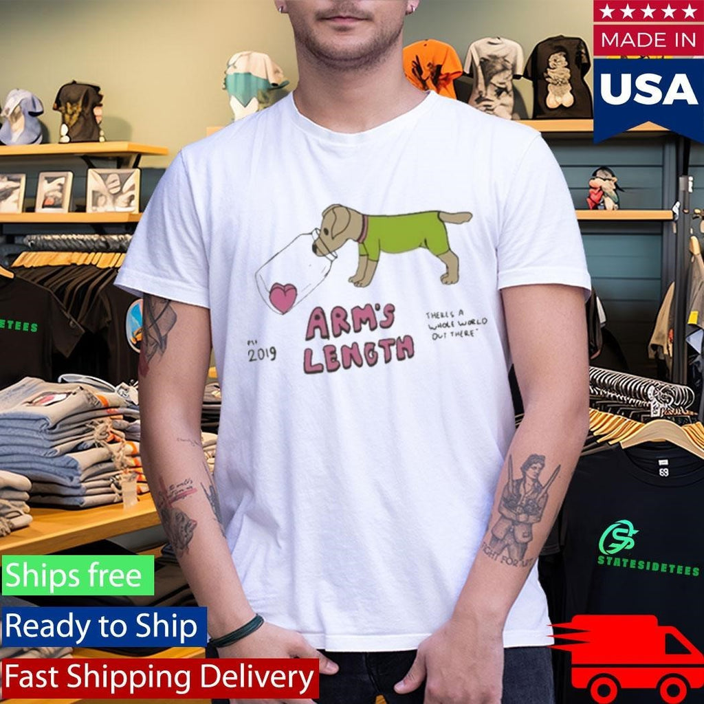 Arm’s Length Puppy Heart Unisex , , , Long Sleeve Tee