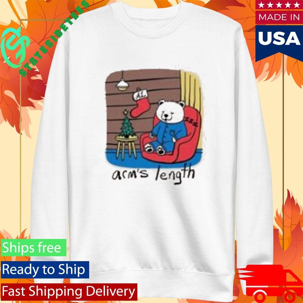 Arm’s Length Sleepy Polar Bear Shirt Unisex , , , Long Sleeve Tee