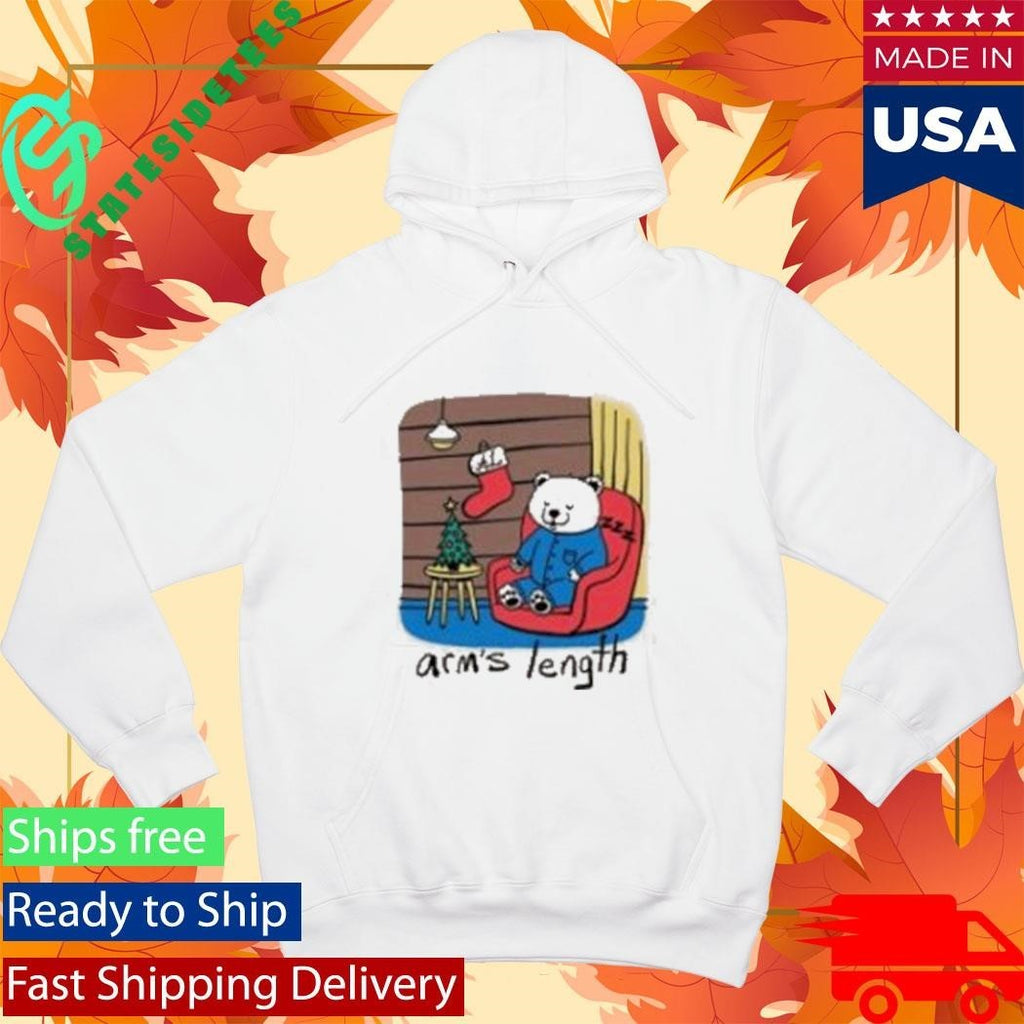 Arm’s Length Sleepy Polar Bear Unisex , , , Long Sleeve Tee