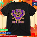 As Blood Runs Black Eagle Crest Purple n Gold Shirt Unisex , , , Long Sleeve Tee