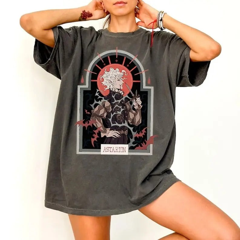 Astarion Shirt Baldurs Gate 3 Vintage Man T-Shirts