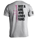 Just Girl Who Loves Guns T-Shirts