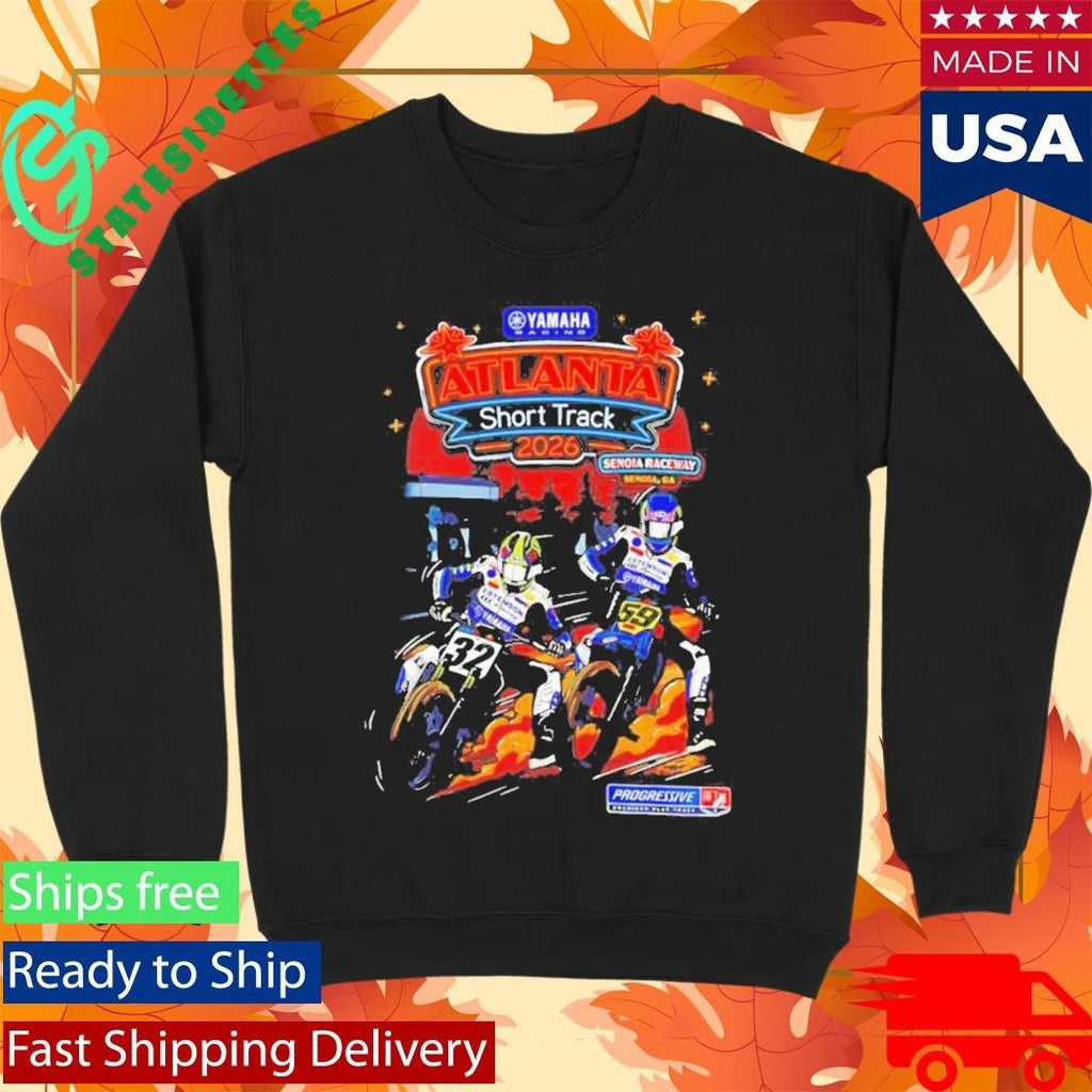 Atlanta Short Track 2026 Yamaha Racing Shirt Unisex , , , Long Sleeve Tee