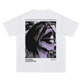 Attack Titan "Furious Roar" Vintage Anime 100% Cotton Original Top Fans DTG Printing Streetwear Casual Menswear Tropical Round Neck T-Shirts