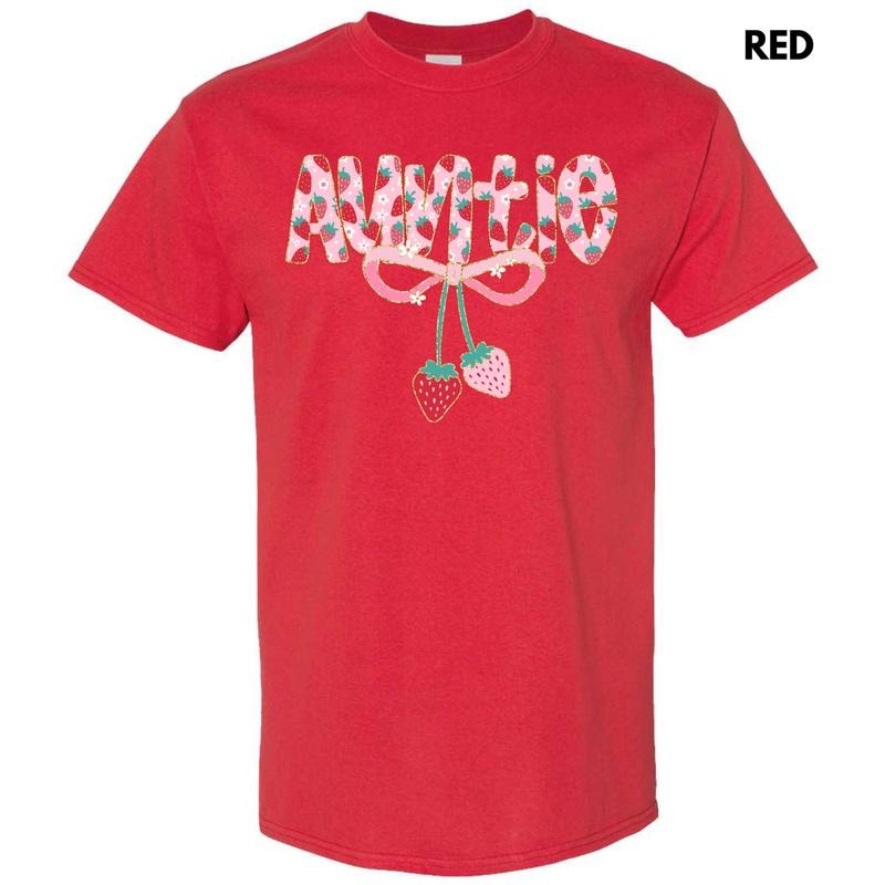 Auntie Strawberry Coquette Gildan Short Sleeve 'NLB' T-Shirts