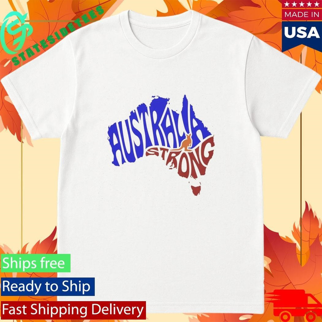 Australia Strong Map Shirt Unisex , , , Long Sleeve Tee