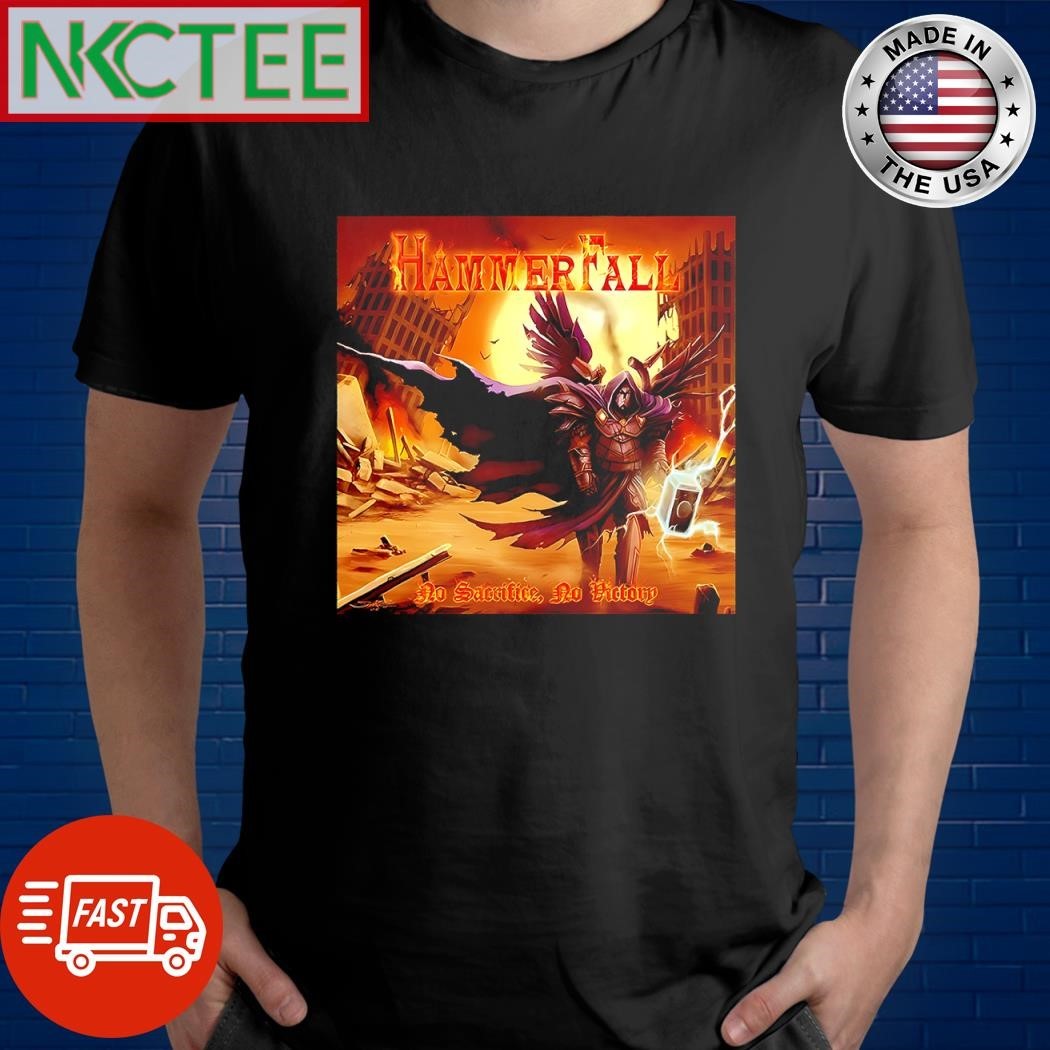 Awesome Hammerfall No Sacrifice, No Victory 7th March 2025 cover shirt Unisex , , , Long Sleeve Tee