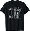 Can Do All Things Weightlifter Christian Gym Bible Verse T-Shirt
