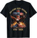 1776-2026 Eagle 250 Years of Freedom Patriot American T-Shirt